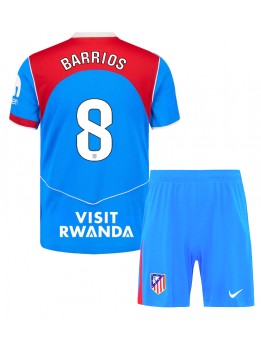 Atletico Madrid Pablo Barrios #8 Dječji Rezervni Dres kompleti 2025-26 Kratak Rukavima (+ kratke hlače)